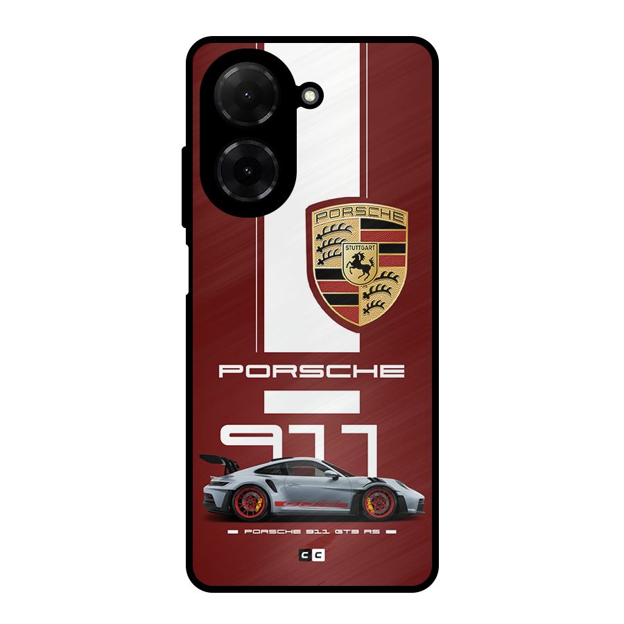 Luxe Supercar Metal Back Case for Redmi A5 4G