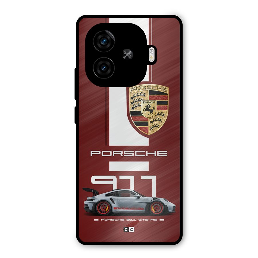Luxe Supercar Metal Back Case for iQOO Z9 Turbo