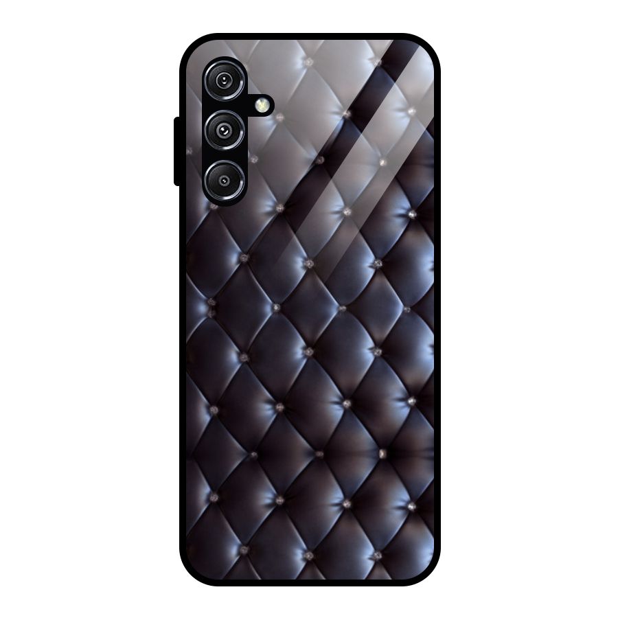 Luxury Pattern Glass Back Case for Galaxy M34 5G