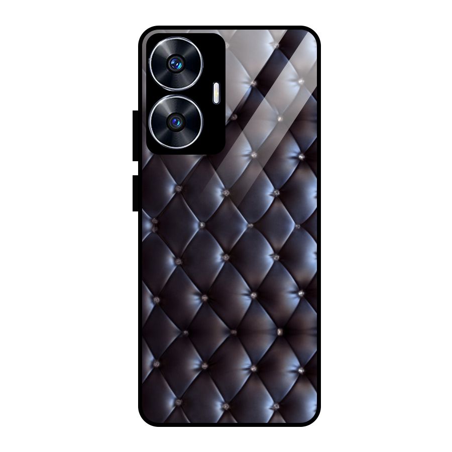 Luxury Pattern Glass Back Case for Realme Narzo N55