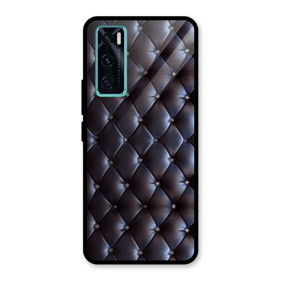 Luxury Pattern Glass Back Case for Vivo V20 SE