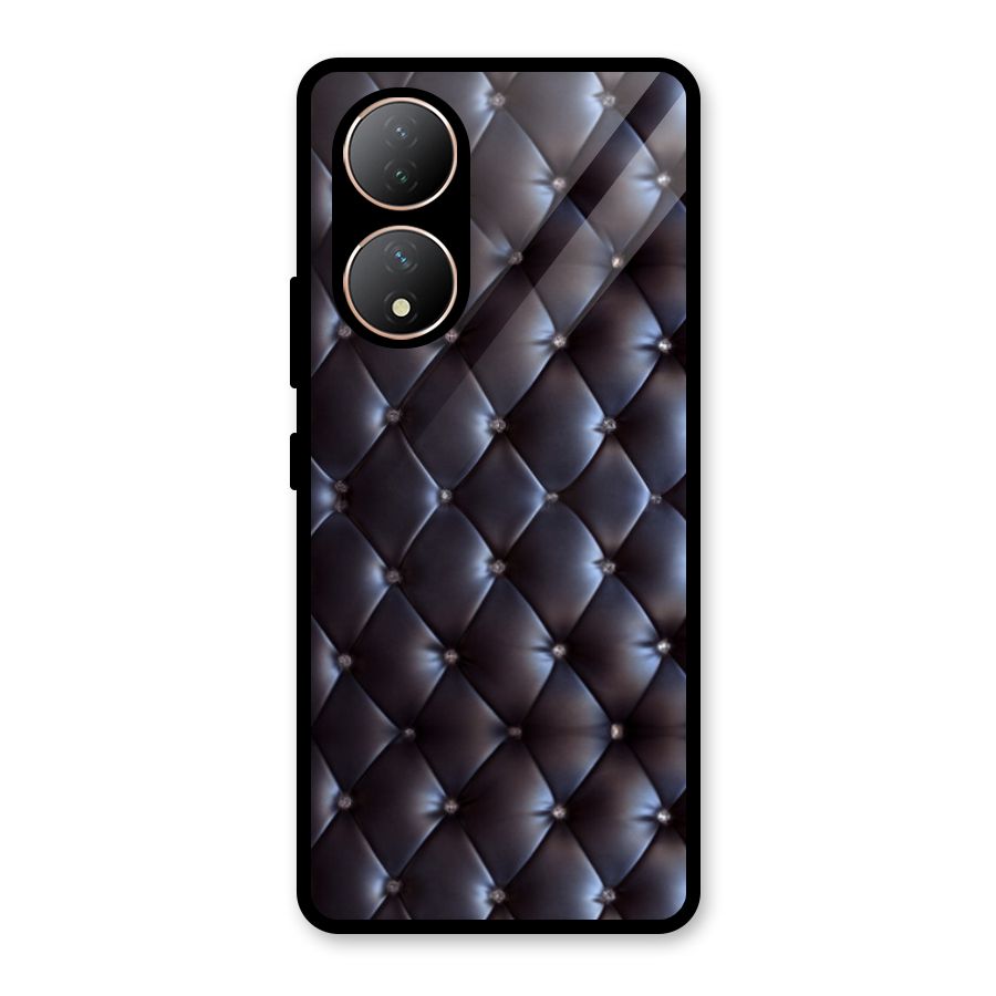 Luxury Pattern Glass Back Case for Vivo Y100A