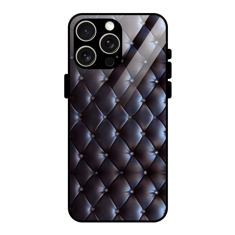 Luxury Pattern Glass Back Case for iPhone 15 Pro Max