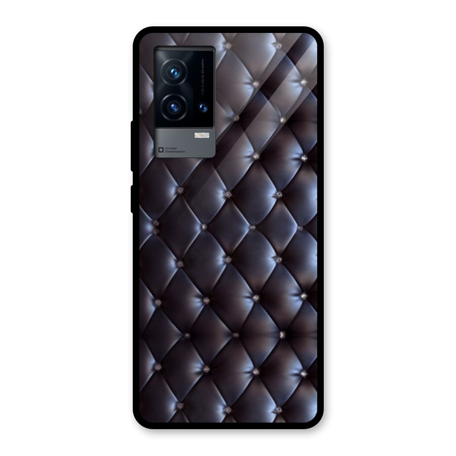 Luxury Pattern Glass Back Case for iQOO 9 5G