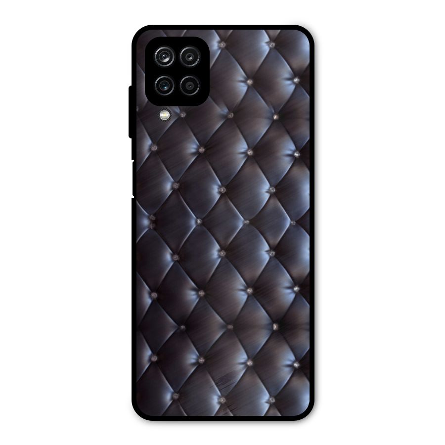 Luxury Pattern Metal Back Case for Galaxy A12