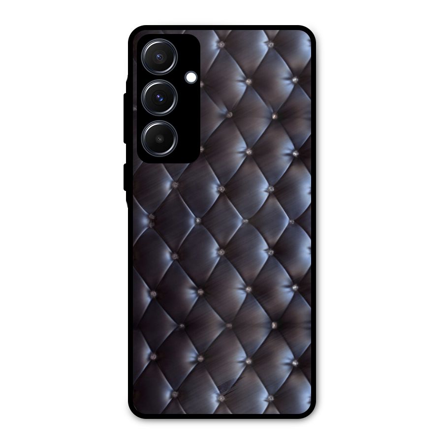 Luxury Pattern Metal Back Case for Galaxy A55