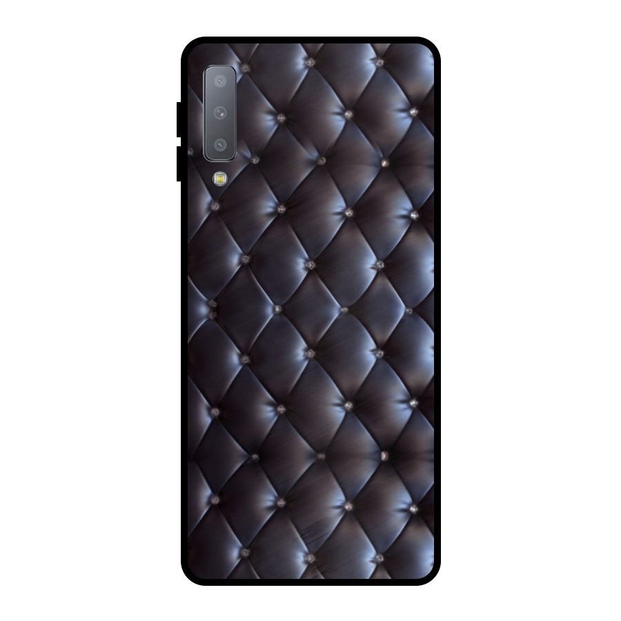 Luxury Pattern Metal Back Case for Galaxy A7 (2018)