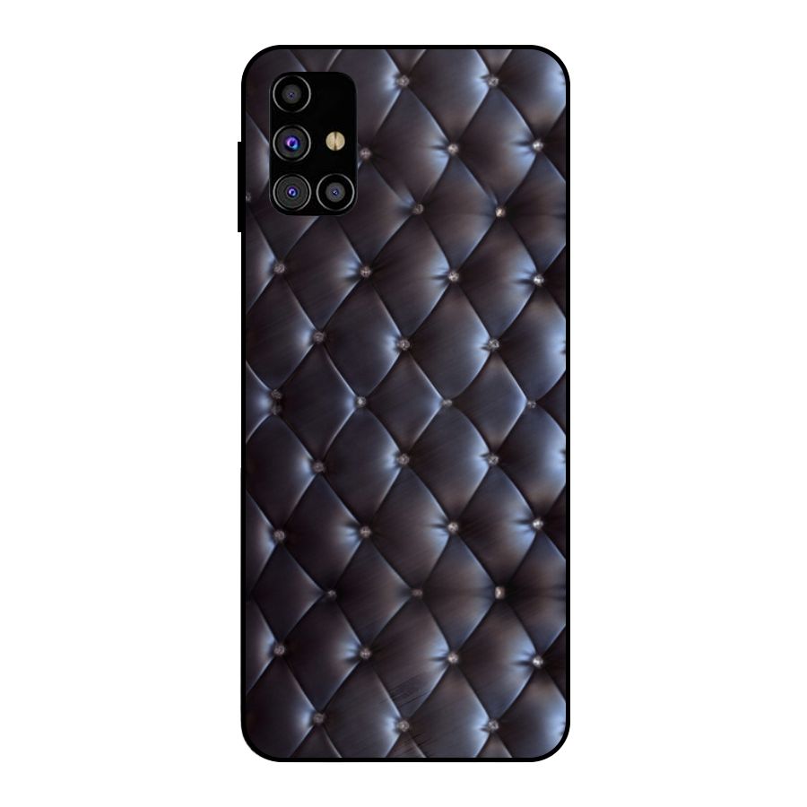 Luxury Pattern Metal Back Case for Galaxy M31s