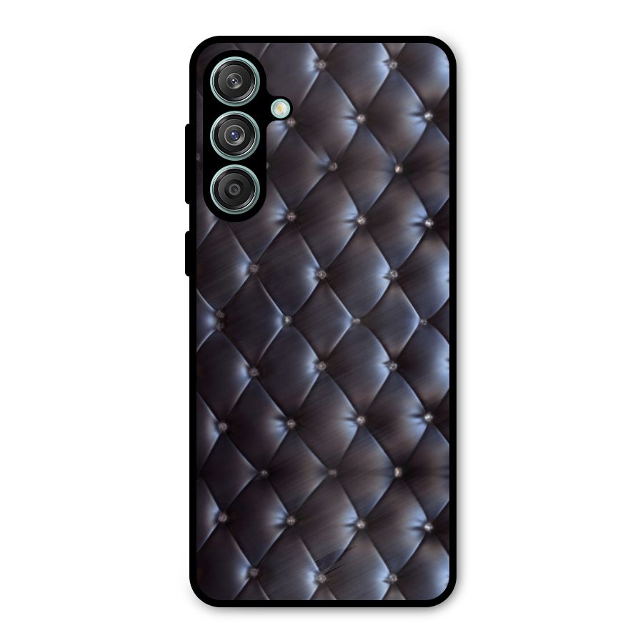 Luxury Pattern Metal Back Case for Galaxy M55 5G