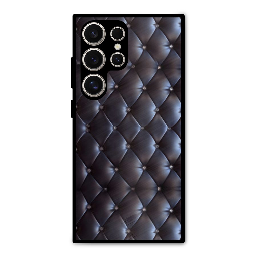 Luxury Pattern Metal Back Case for Galaxy S24 Ultra