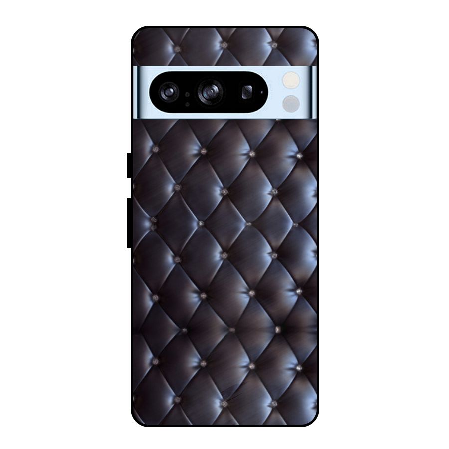 Luxury Pattern Metal Back Case for Google Pixel 8 Pro