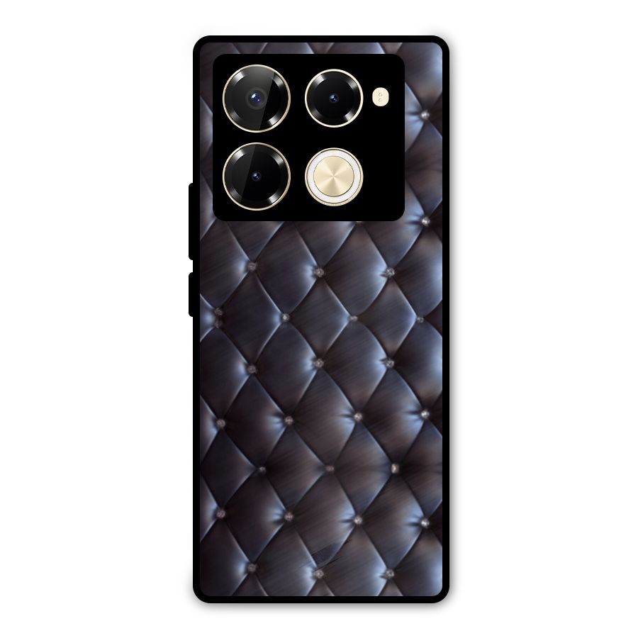 Luxury Pattern Metal Back Case for Infinix Note 40 Pro