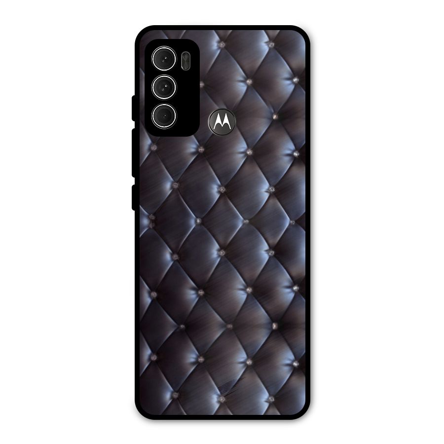 Luxury Pattern Metal Back Case for Moto G60