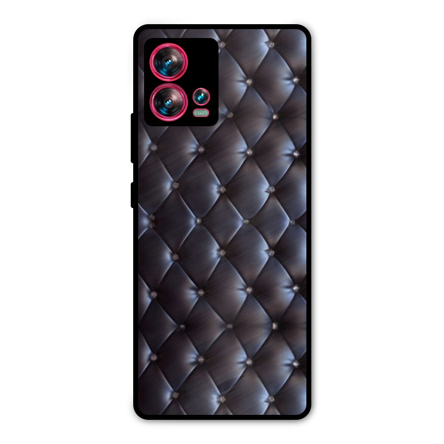 Luxury Pattern Metal Back Case for Motorola Edge 30 Fusion