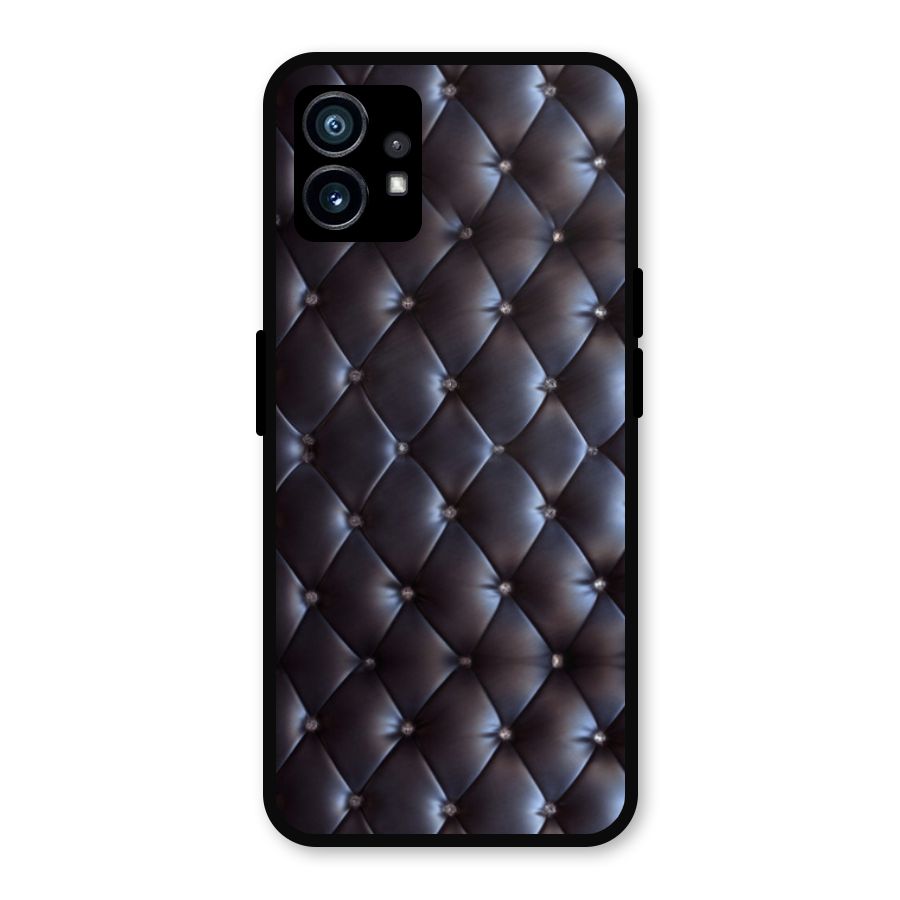 Luxury Pattern Metal Back Case for Nothing Phone 1