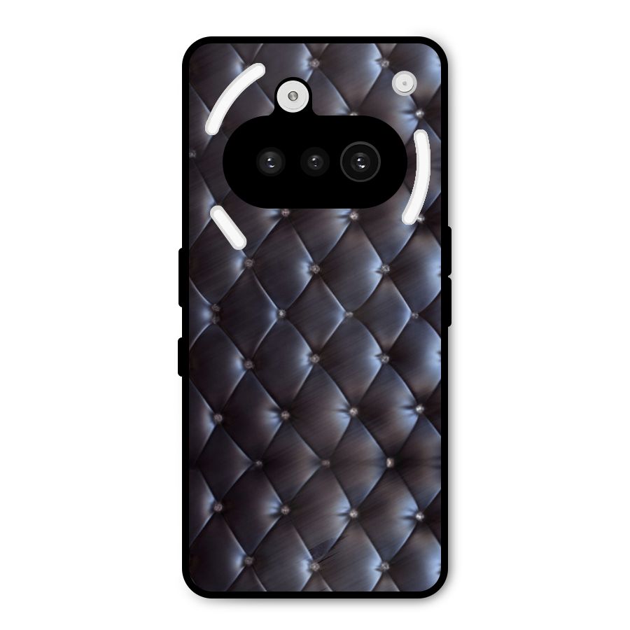 Luxury Pattern Metal Back Case for Nothing Phone 3a
