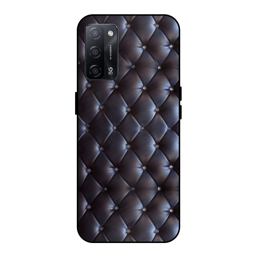 Luxury Pattern Metal Back Case for Oppo A53s 5G