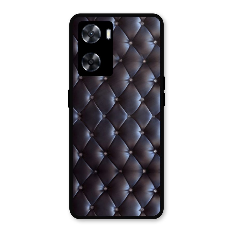 Luxury Pattern Metal Back Case for Oppo A77s