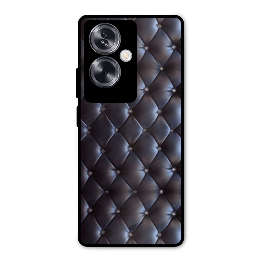 Luxury Pattern Metal Back Case for Oppo A79 5G