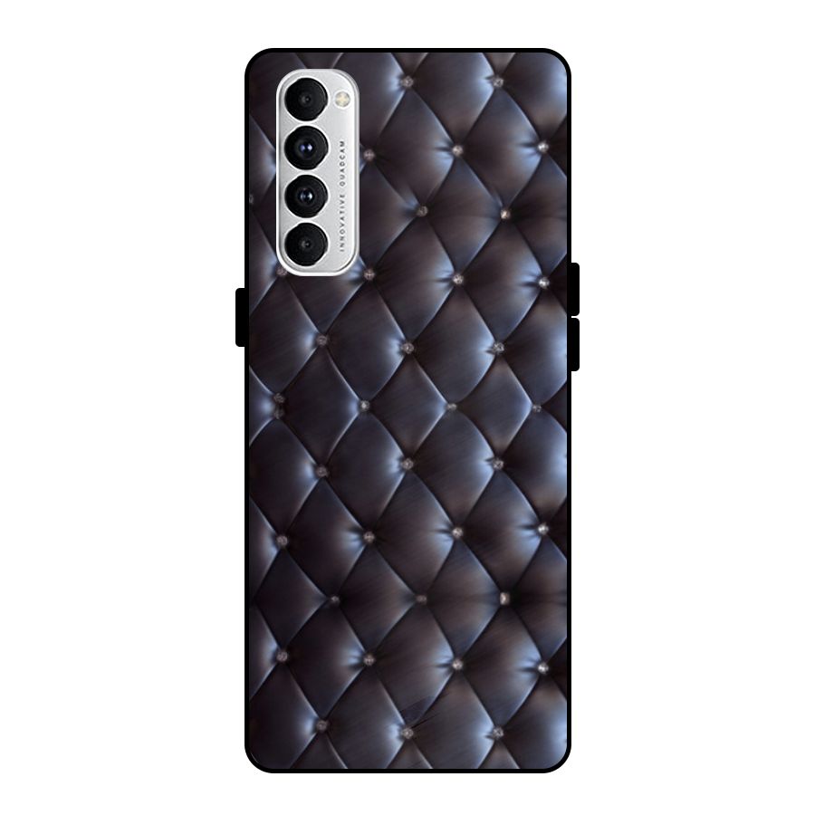 Luxury Pattern Metal Back Case for Oppo Reno4 Pro