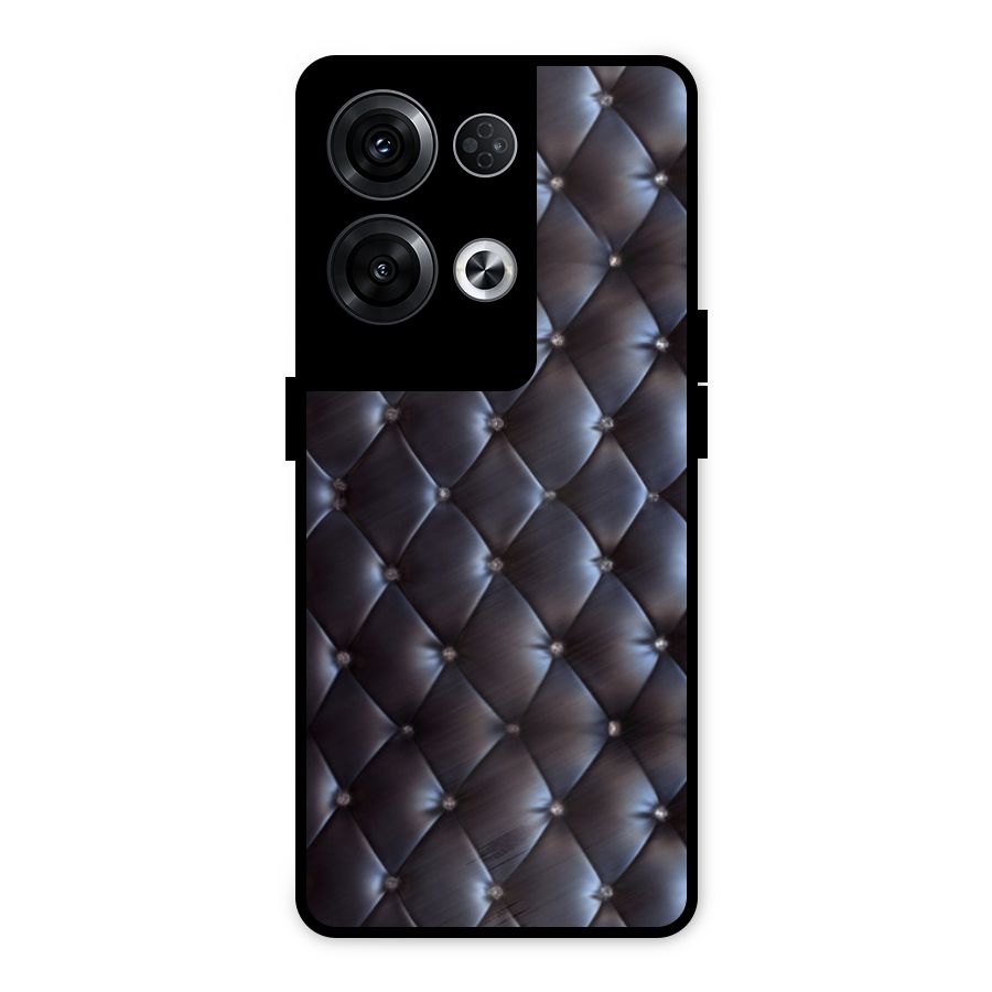 Luxury Pattern Metal Back Case for Oppo Reno8 Pro 5G