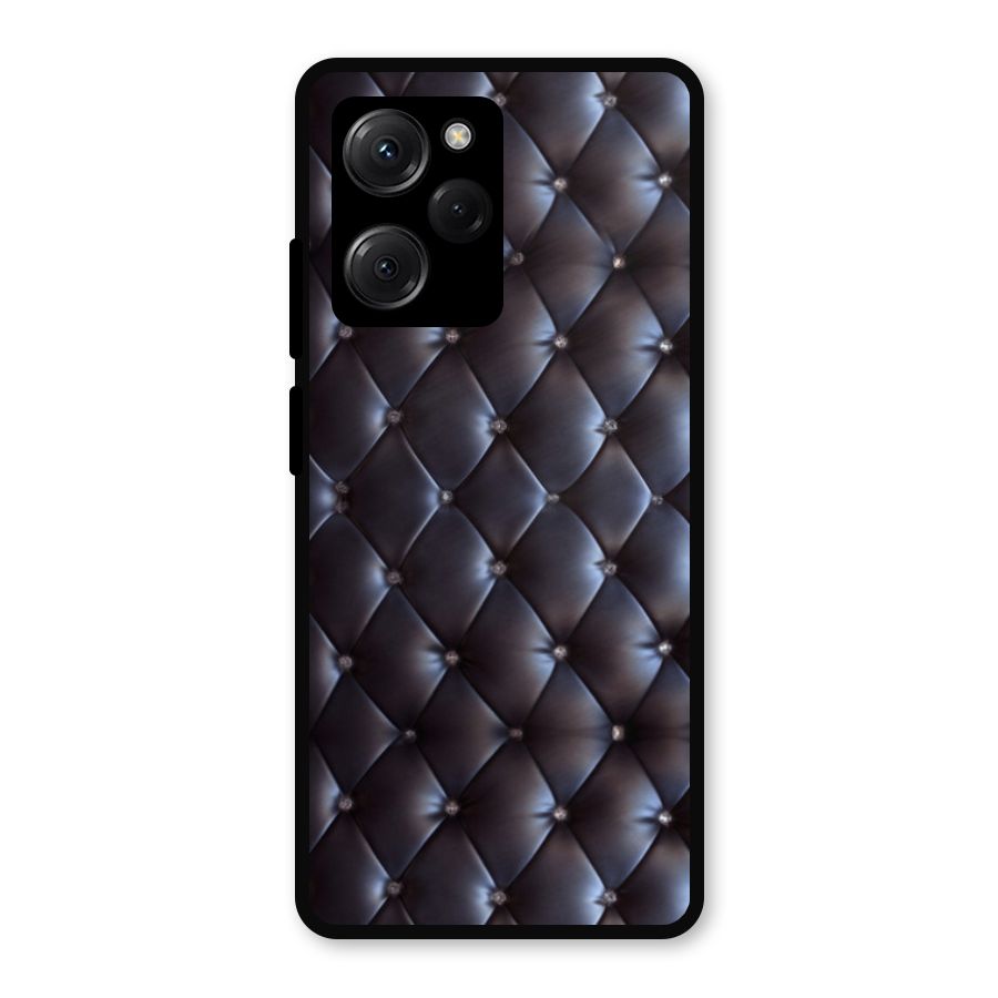 Luxury Pattern Metal Back Case for Poco X5 Pro