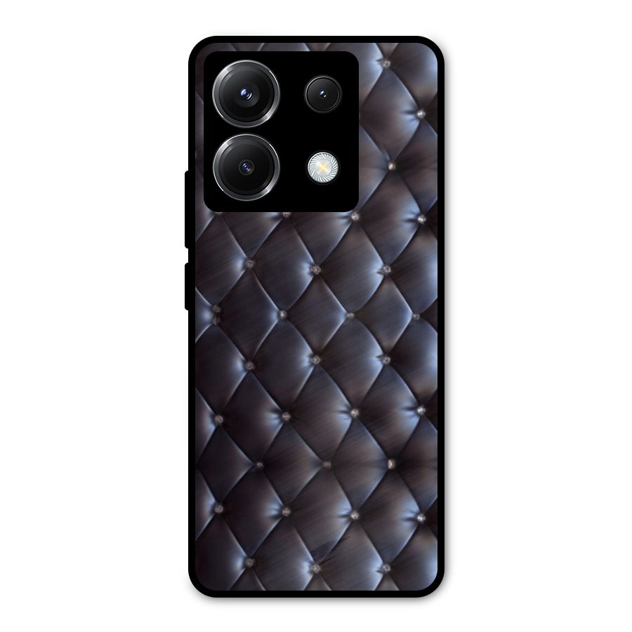 Luxury Pattern Metal Back Case for Poco X6