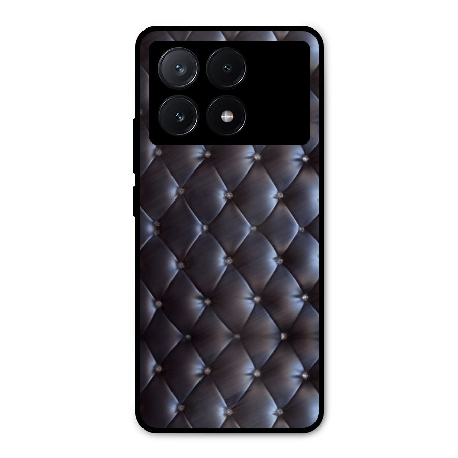 Luxury Pattern Metal Back Case for Poco X6 Pro