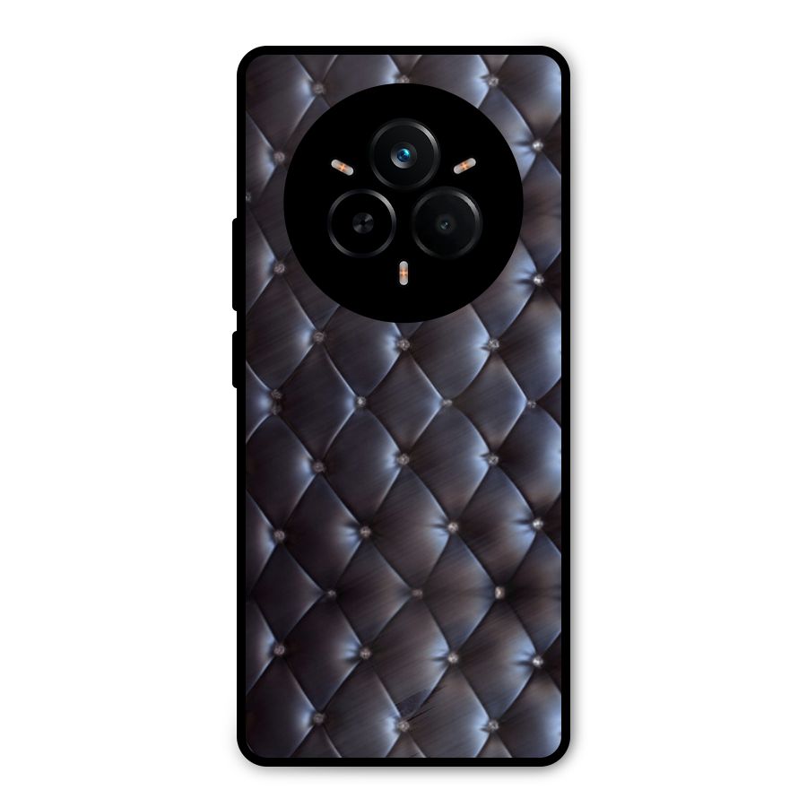 Luxury Pattern Metal Back Case for Realme 14 Pro