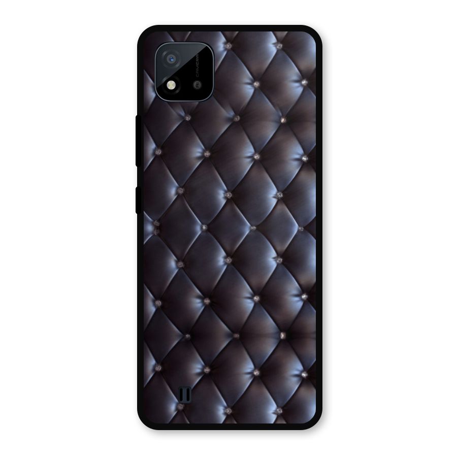 Luxury Pattern Metal Back Case for Realme C11 2021