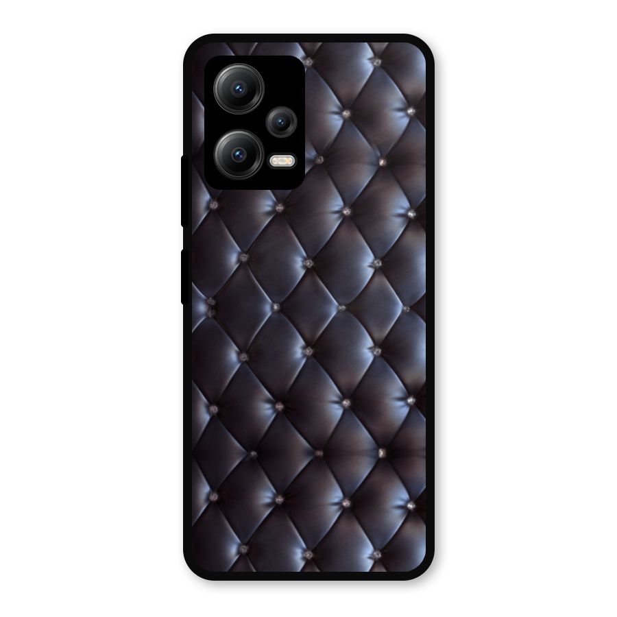 Luxury Pattern Metal Back Case for Redmi Note 12 5G