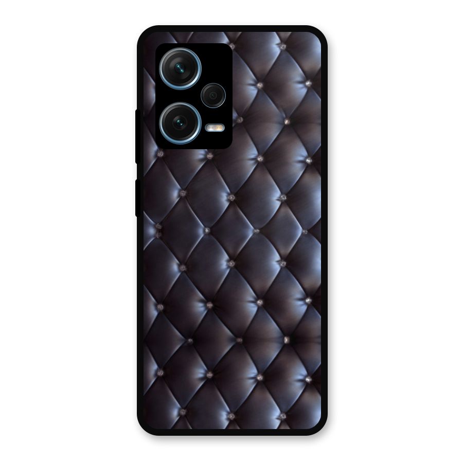 Luxury Pattern Metal Back Case for Redmi Note 12 Pro Plus 5G
