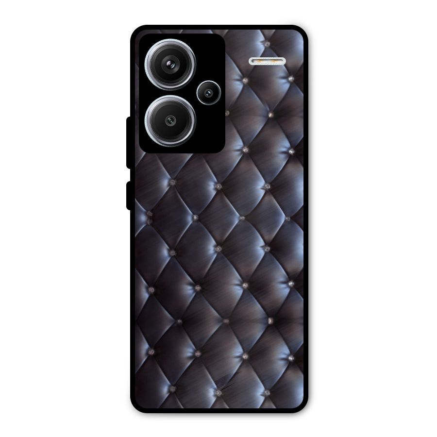 Luxury Pattern Metal Back Case for Redmi Note 13 Pro Plus