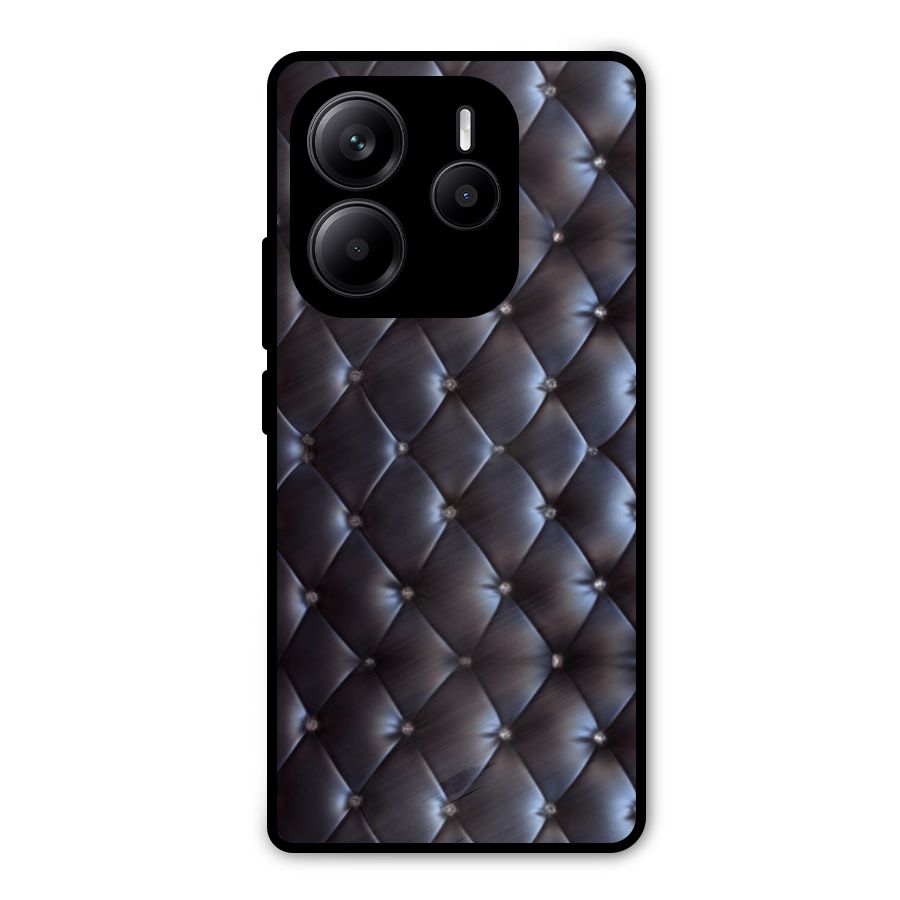 Luxury Pattern Metal Back Case for Redmi Note 14 5G