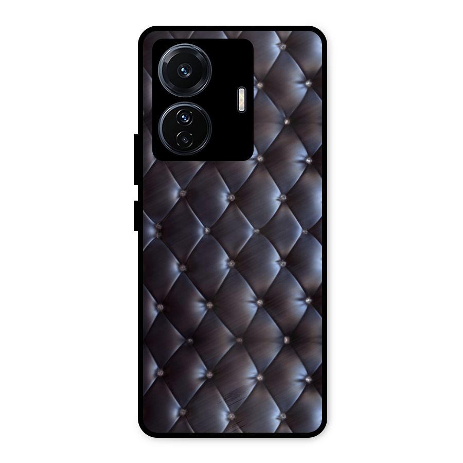 Luxury Pattern Metal Back Case for Vivo T1 Pro