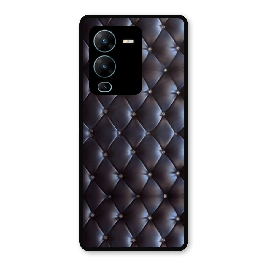 Luxury Pattern Metal Back Case for Vivo V25 Pro