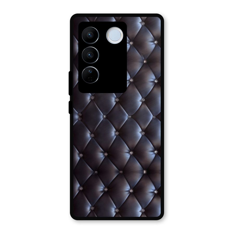 Luxury Pattern Metal Back Case for Vivo V27 Pro