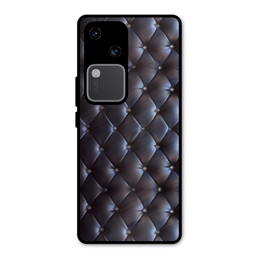 Luxury Pattern Metal Back Case for Vivo V30