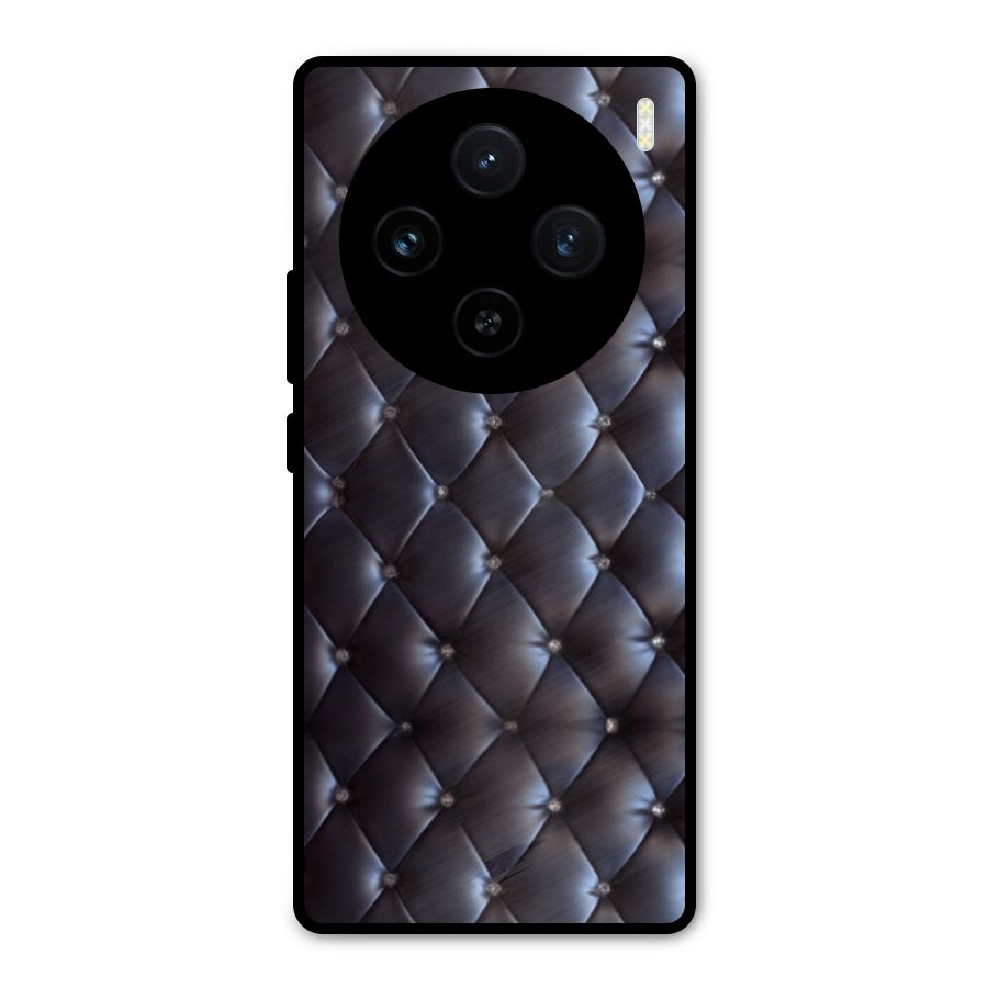 Luxury Pattern Metal Back Case for Vivo X100