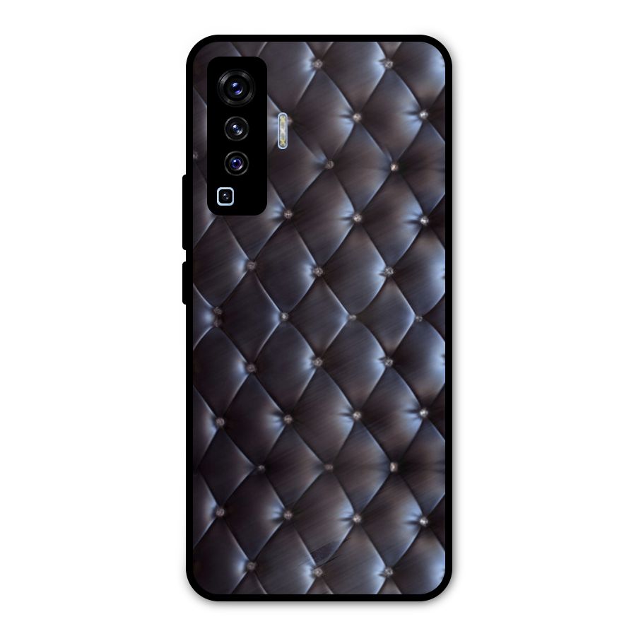 Luxury Pattern Metal Back Case for Vivo X50