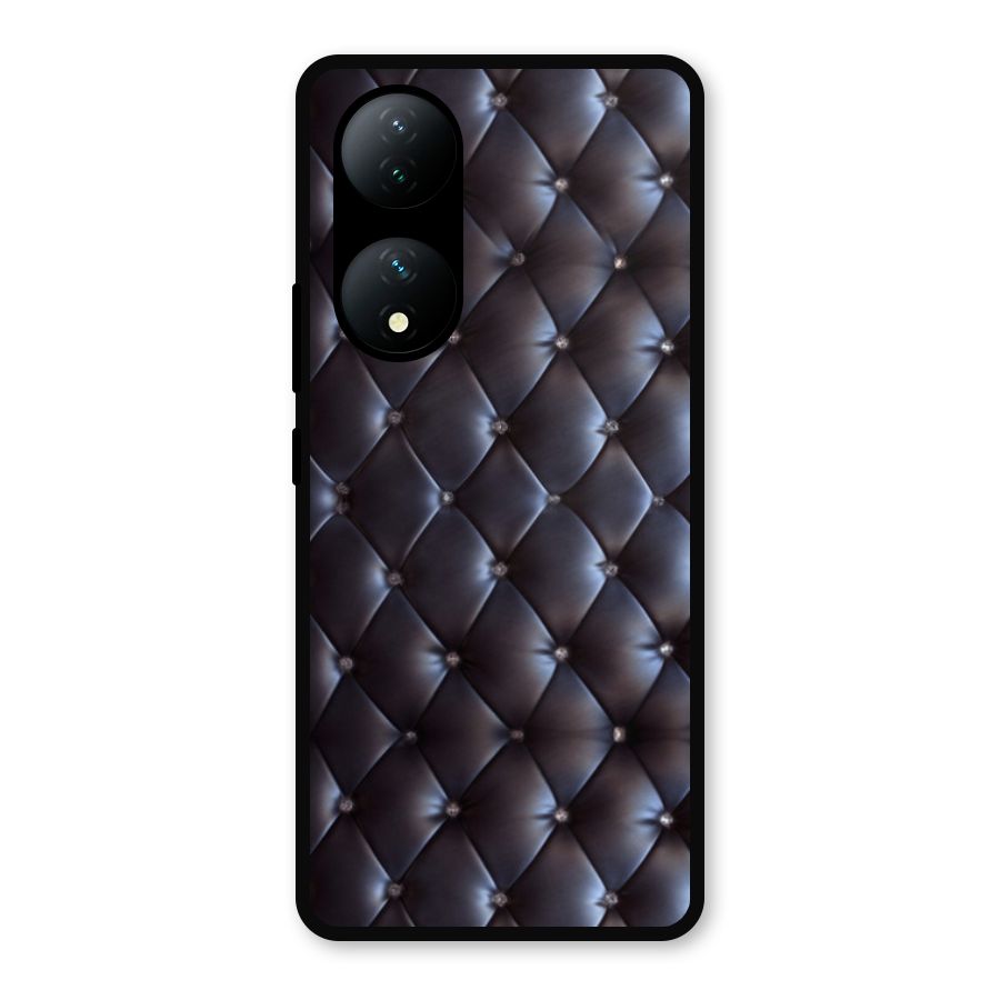 Luxury Pattern Metal Back Case for Vivo Y100a