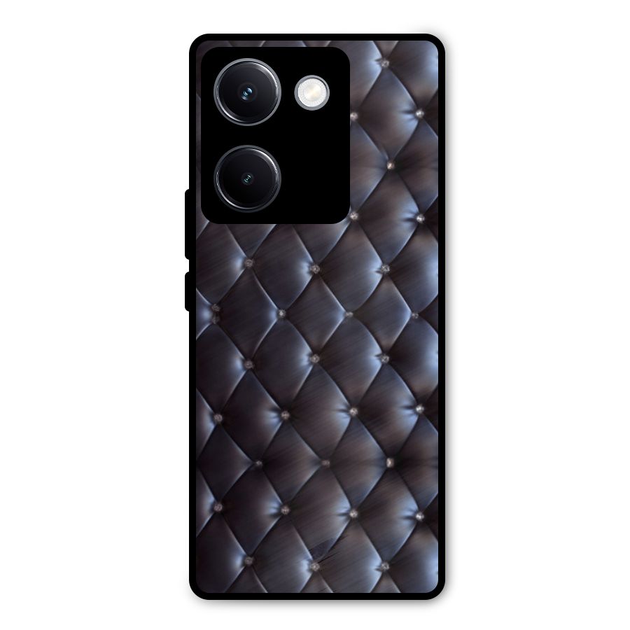 Luxury Pattern Metal Back Case for Vivo Y300 Plus