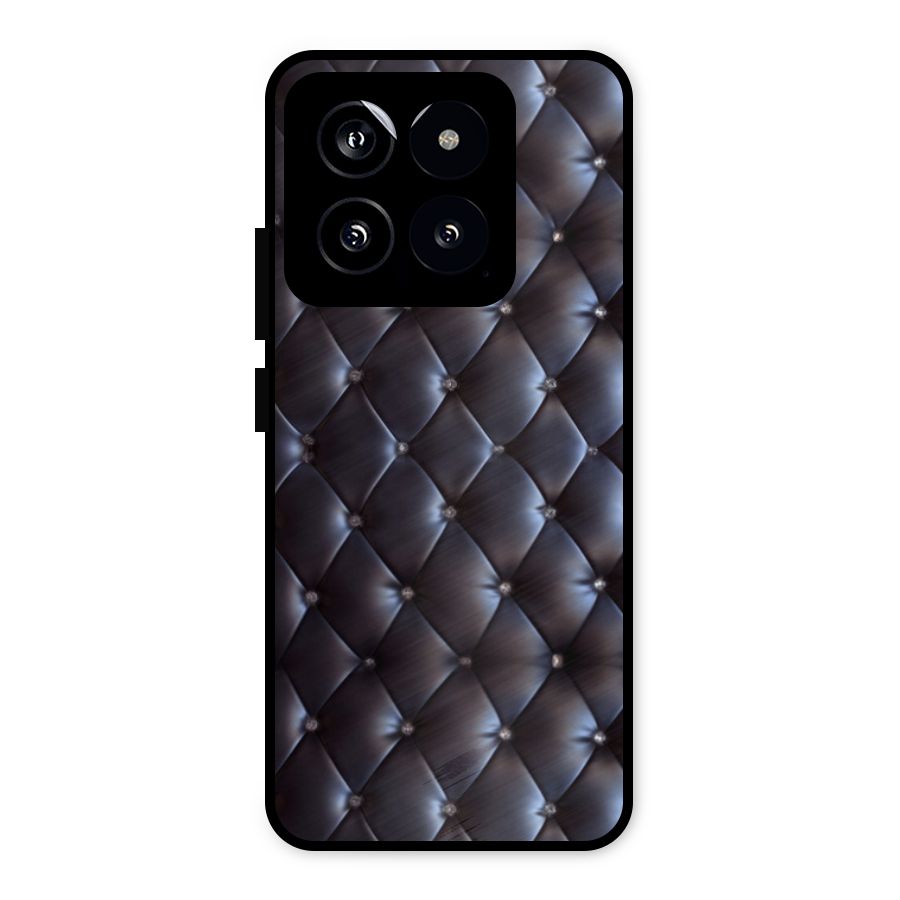Luxury Pattern Metal Back Case for Xiaomi 14