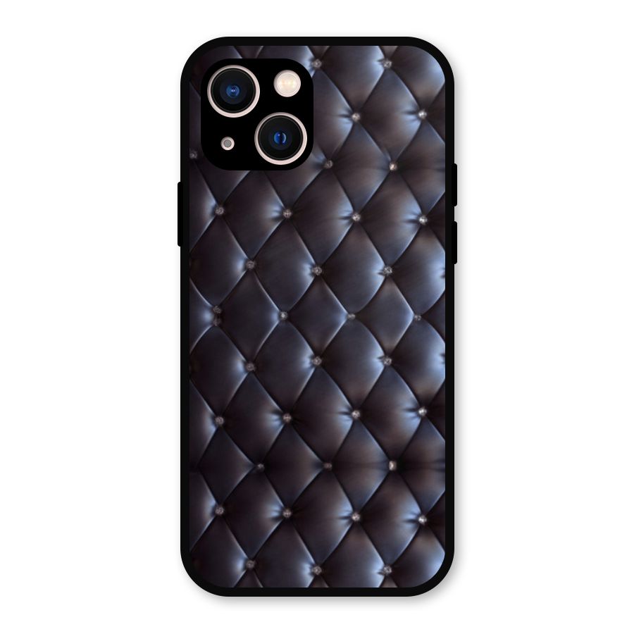 Luxury Pattern Metal Back Case for iPhone 13