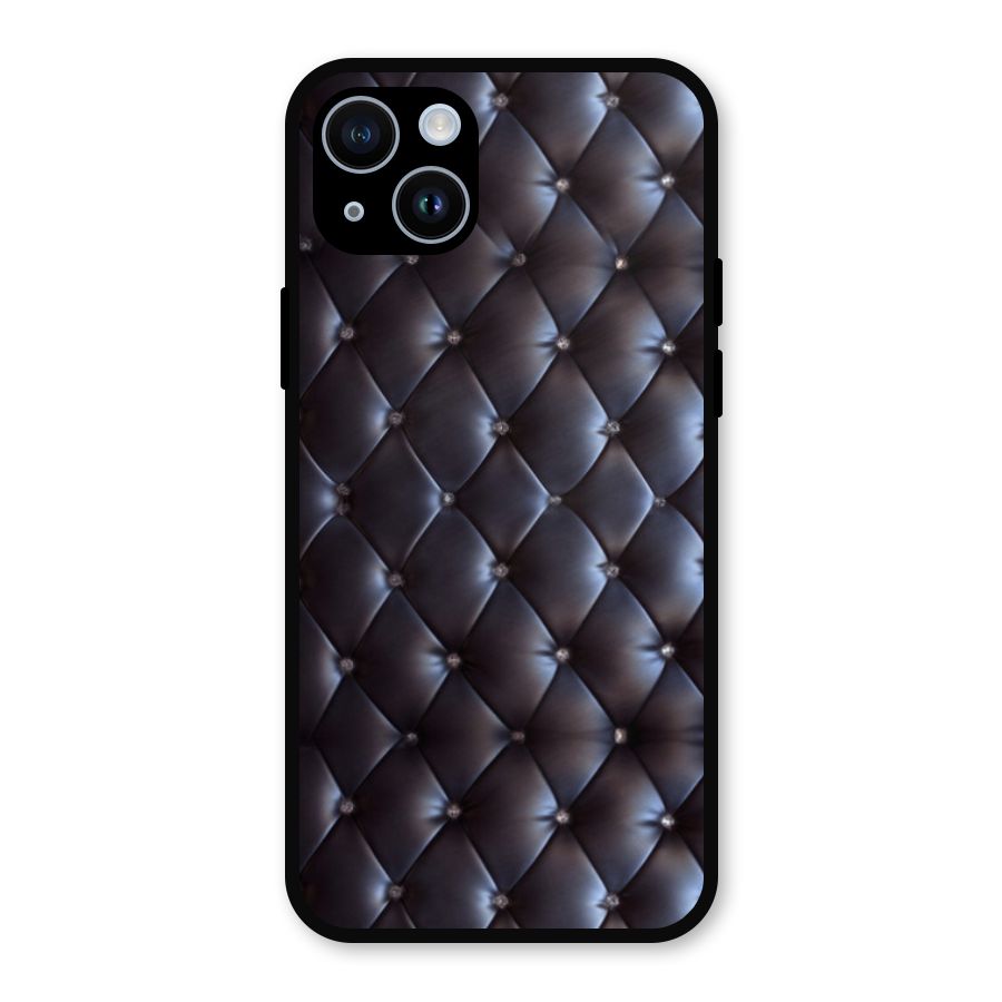 Luxury Pattern Metal Back Case for iPhone 14