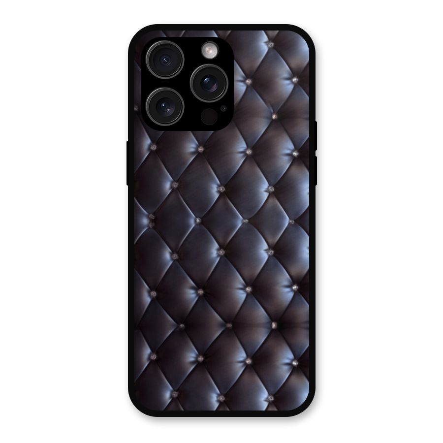 Luxury Pattern Metal Back Case for iPhone 15 Pro Max