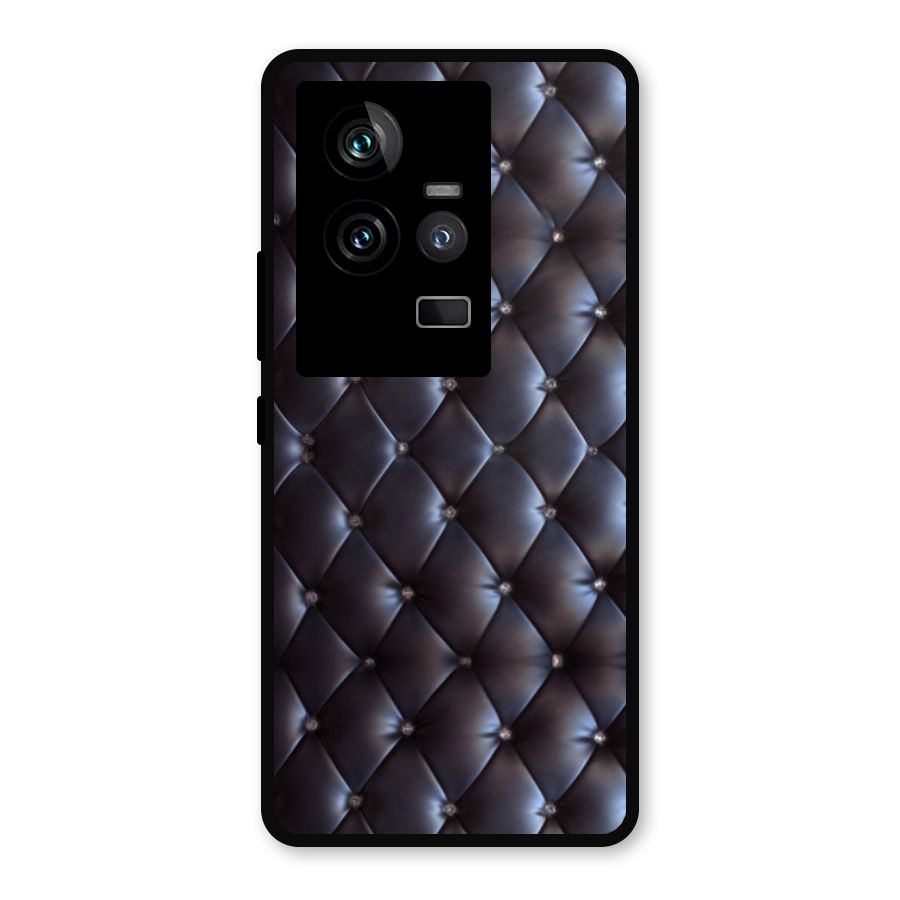 Luxury Pattern Metal Back Case for iQOO 11 5G
