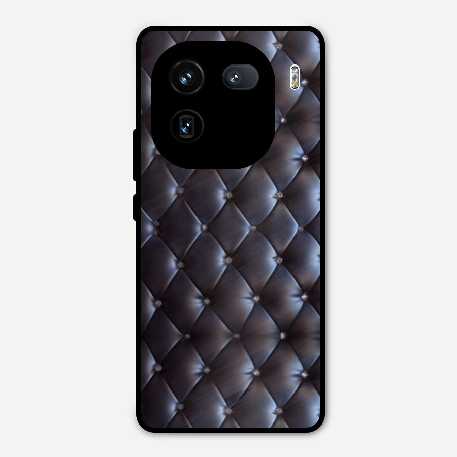 Luxury Pattern Metal Back Case for iQOO 12