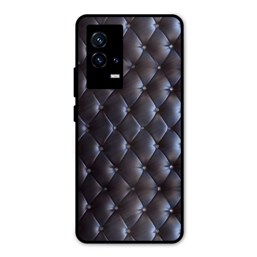 Luxury Pattern Metal Back Case for iQOO 9 5G