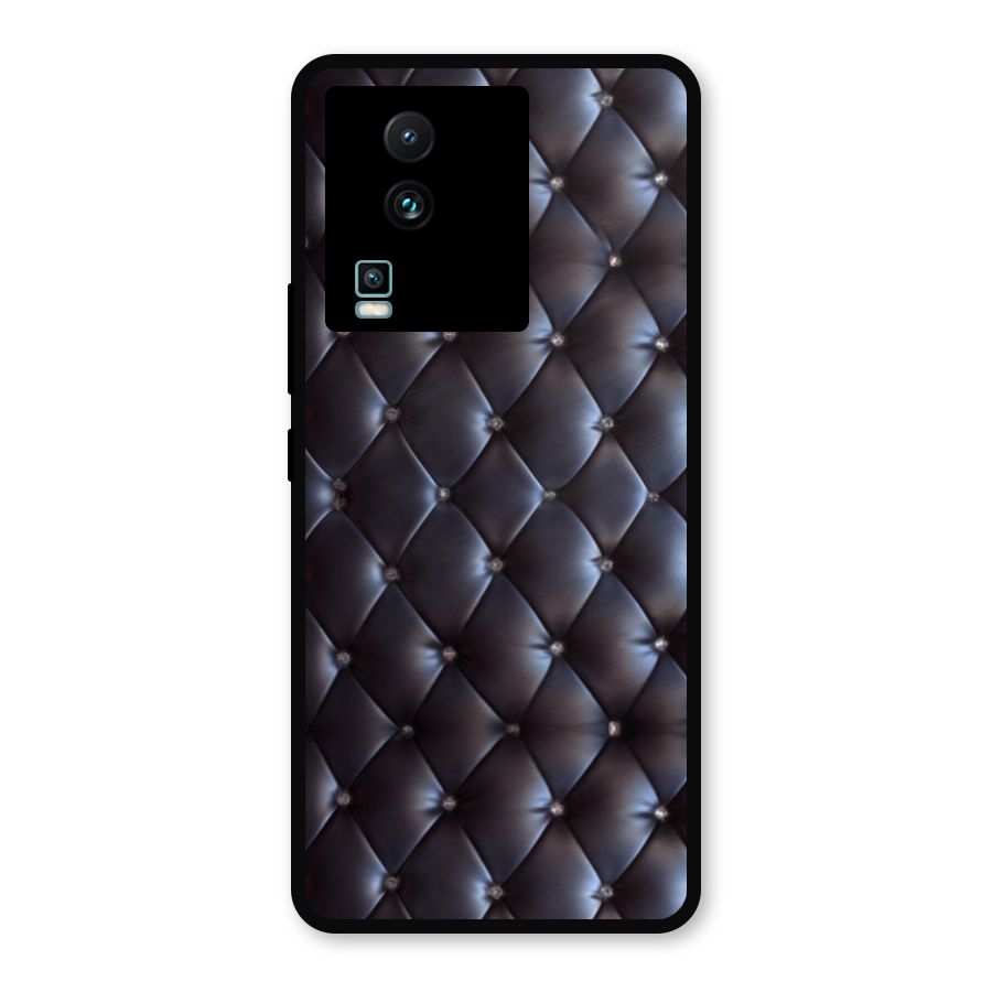 Luxury Pattern Metal Back Case for iQOO Neo 7 Pro